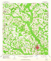 Quitman 1961 topographic map thumbnail