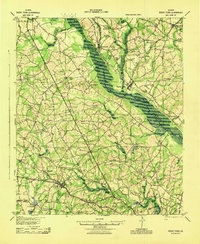 Rocky Ford 1943 topographic map thumbnail