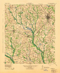 Statesboro 1943 topographic map thumbnail