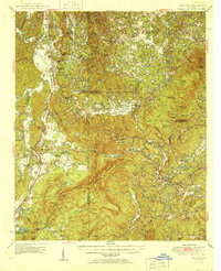 Waleska 1950 topographic map thumbnail