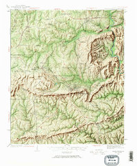 Warm Springs 1934 topographic map thumbnail