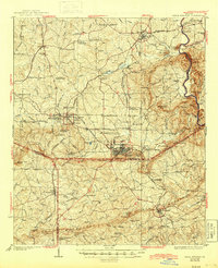 Warm Springs 1936 topographic map thumbnail