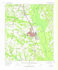 Warner Robins 1956 topographic map thumbnail