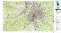 Atlanta topographic map thumbnail