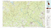 Toccoa 1981 topographic map preview