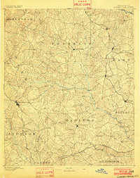 Carnesville 1891 topographic map thumbnail