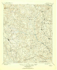 Carnesville 1891 topographic map thumbnail