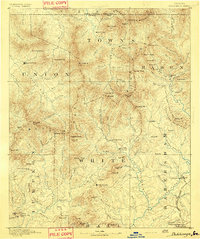Dahlonega 1892 topographic map thumbnail