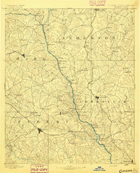 Elberton 1893 topographic map thumbnail
