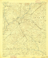 Gainesville 1891 topographic map preview