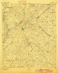 Gainesville 1891 topographic map preview