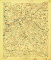 Gainesville 1891 topographic map preview