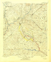Gainesville 1891 topographic map preview