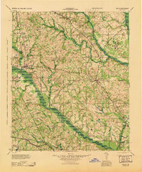Millen 1943 topographic map preview