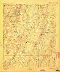Ringgold 1892 topographic map thumbnail