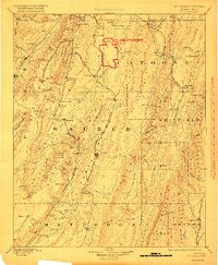 Ringgold 1892 topographic map thumbnail
