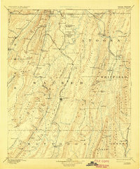 Ringgold 1892 topographic map thumbnail