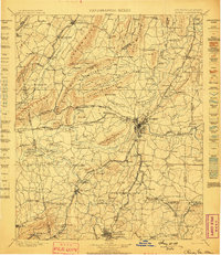 Rome 1899 topographic map preview