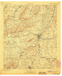 Rome 1904 topographic map preview