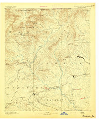 Walhalla 1892 topographic map thumbnail