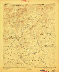 Walhalla 1896 topographic map thumbnail