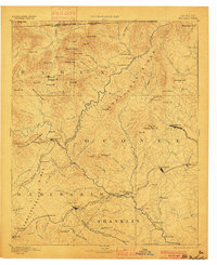 Walhalla 1892 topographic map thumbnail