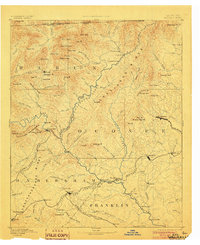 Walhalla 1892 topographic map thumbnail