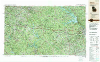 Athens topographic map thumbnail