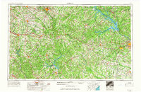 Athens 1953 topographic map thumbnail