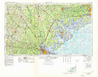 Savannah 1957 topographic map thumbnail