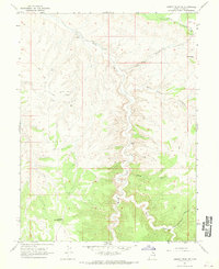 Agency Draw NE 1966 topographic map thumbnail