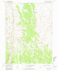 Agency Draw NW 1966 topographic map thumbnail