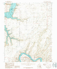 Alcove Canyon 1987 topographic map thumbnail