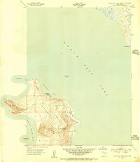 Antelope Island North 1954 topographic map thumbnail