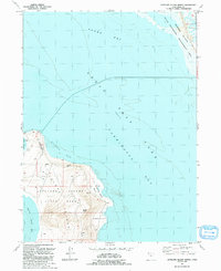 Antelope Island North 1991 topographic map thumbnail