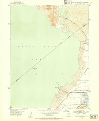 Antelope Island South 1952 topographic map thumbnail