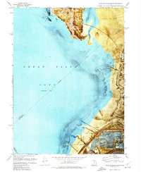 Antelope Island South 1972 topographic map thumbnail