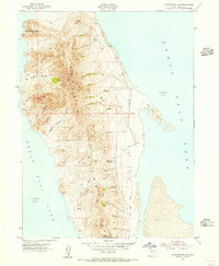 Antelope Island 1954 topographic map thumbnail