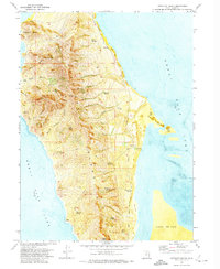 Antelope Island 1972 topographic map thumbnail