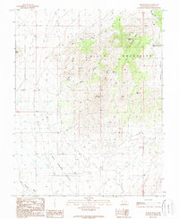 Badger Peak 1989 topographic map thumbnail
