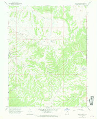 Bates Knolls 1966 topographic map thumbnail