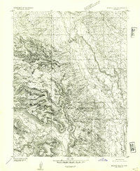 Beckwith Peak SW topographic map thumbnail