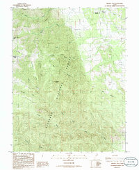Beehive Peak 1986 topographic map thumbnail