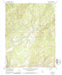 Billies Mtn. 1967 topographic map thumbnail