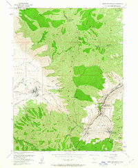 Bingham Canyon 1952 topographic map thumbnail