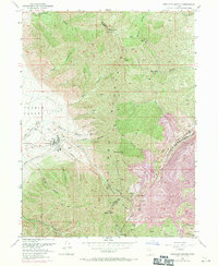 Bingham Canyon 1952 topographic map thumbnail