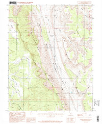 Bitter Creek Divide 1987 topographic map thumbnail
