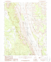 Bitter Creek Divide 1987 topographic map thumbnail