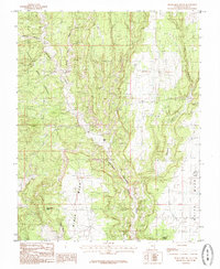Black Mesa Butte 1985 topographic map thumbnail