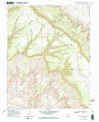 Blackburn Canyon 1968 topographic map thumbnail